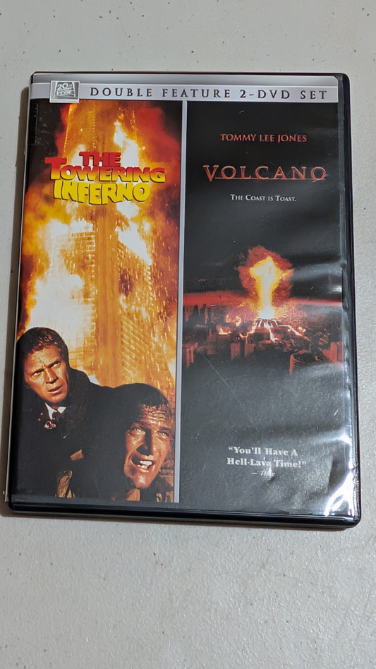 The Towering Inferno / Volcano (DVD, 1974 / 1997, PG / PG-13) Steve McQueen, Paul Newman; Tommy Lee Jones, Anne Heche