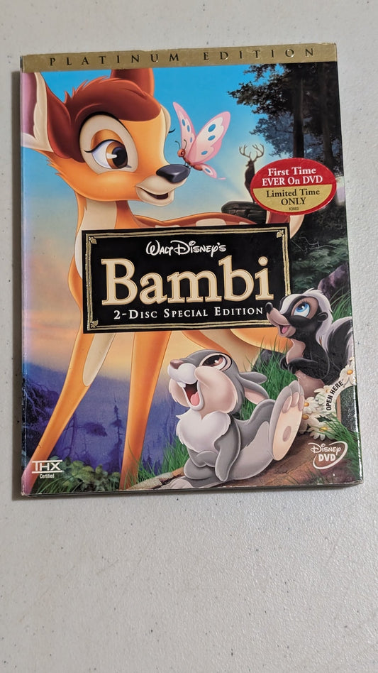 Bambi (Platinum Edition) (DVD, 1942, G) N/A (Animation)