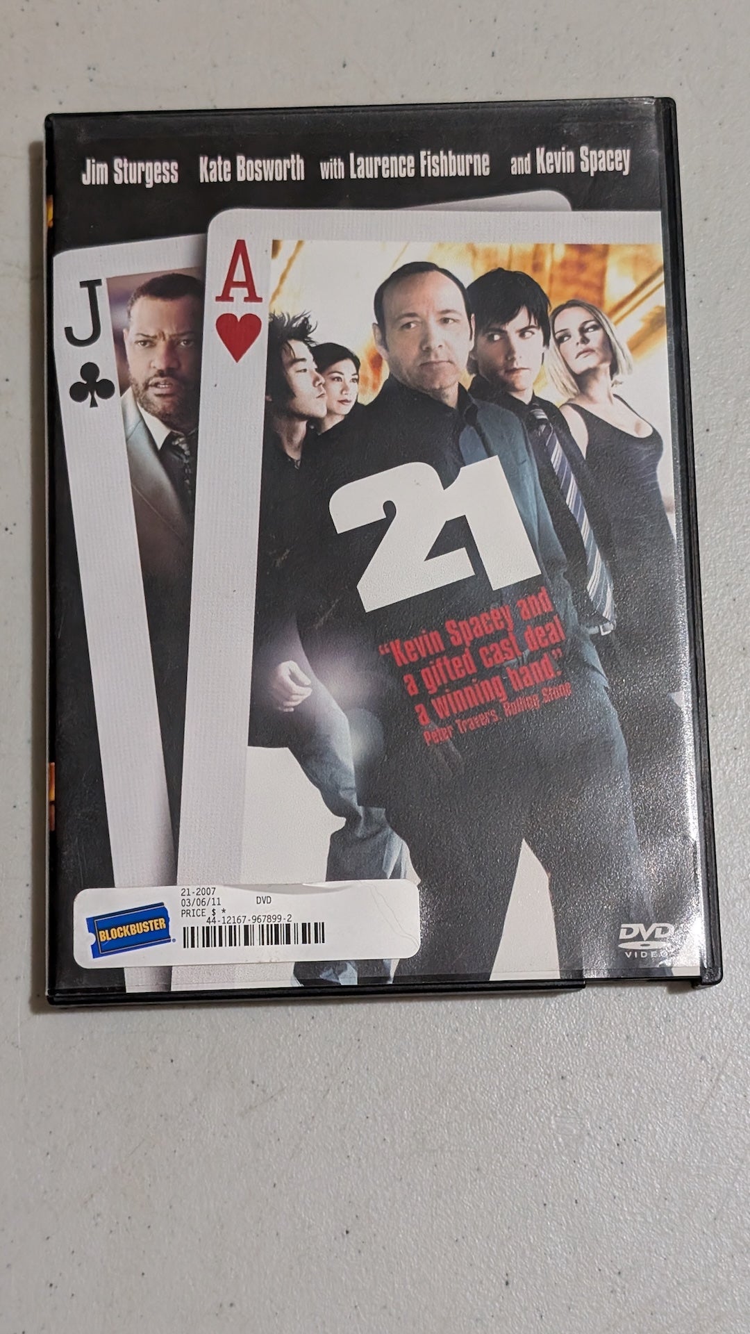 21 (DVD, 2008, PG-13) Jim Sturgess, Kate Bosworth, Kevin Spacey