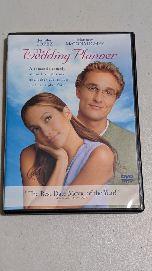 The Wedding Planner (DVD, 2001, PG-13) Jennifer Lopez, Matthew McConaughey, Bridgette Wilson-Sampras