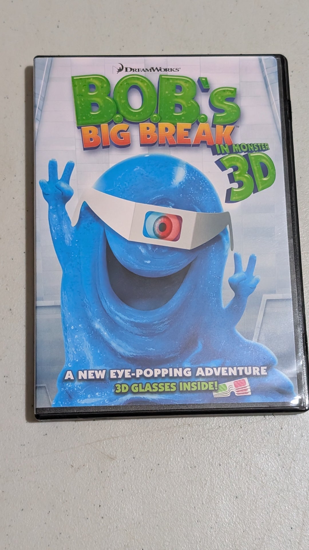 B.O.B.'s Big Break in Monster 3D (DVD, 2009, Not Rated) Seth Rogen, Will Arnett, Kiefer Sutherland