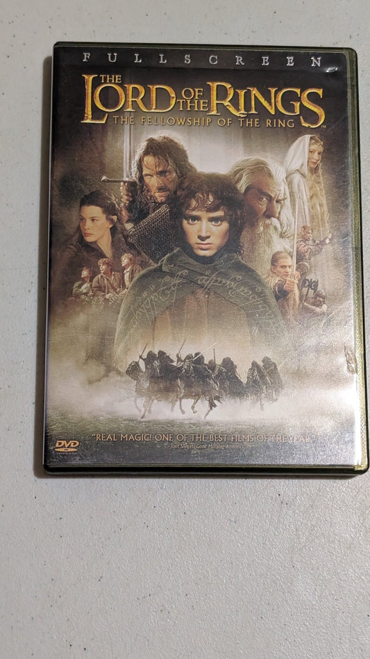 The Lord of the Rings: The Fellowship of the Ring (DVD, 2001, PG-13) Elijah Wood, Ian McKellen, Liv Tyler