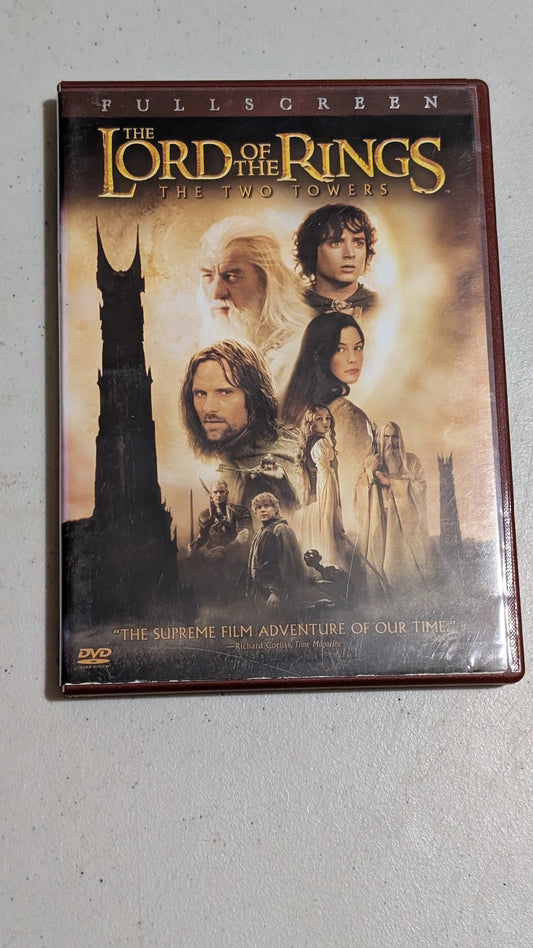 The Lord of the Rings: The Two Towers (DVD, 2002, PG-13) Elijah Wood, Ian McKellen, Viggo Mortensen