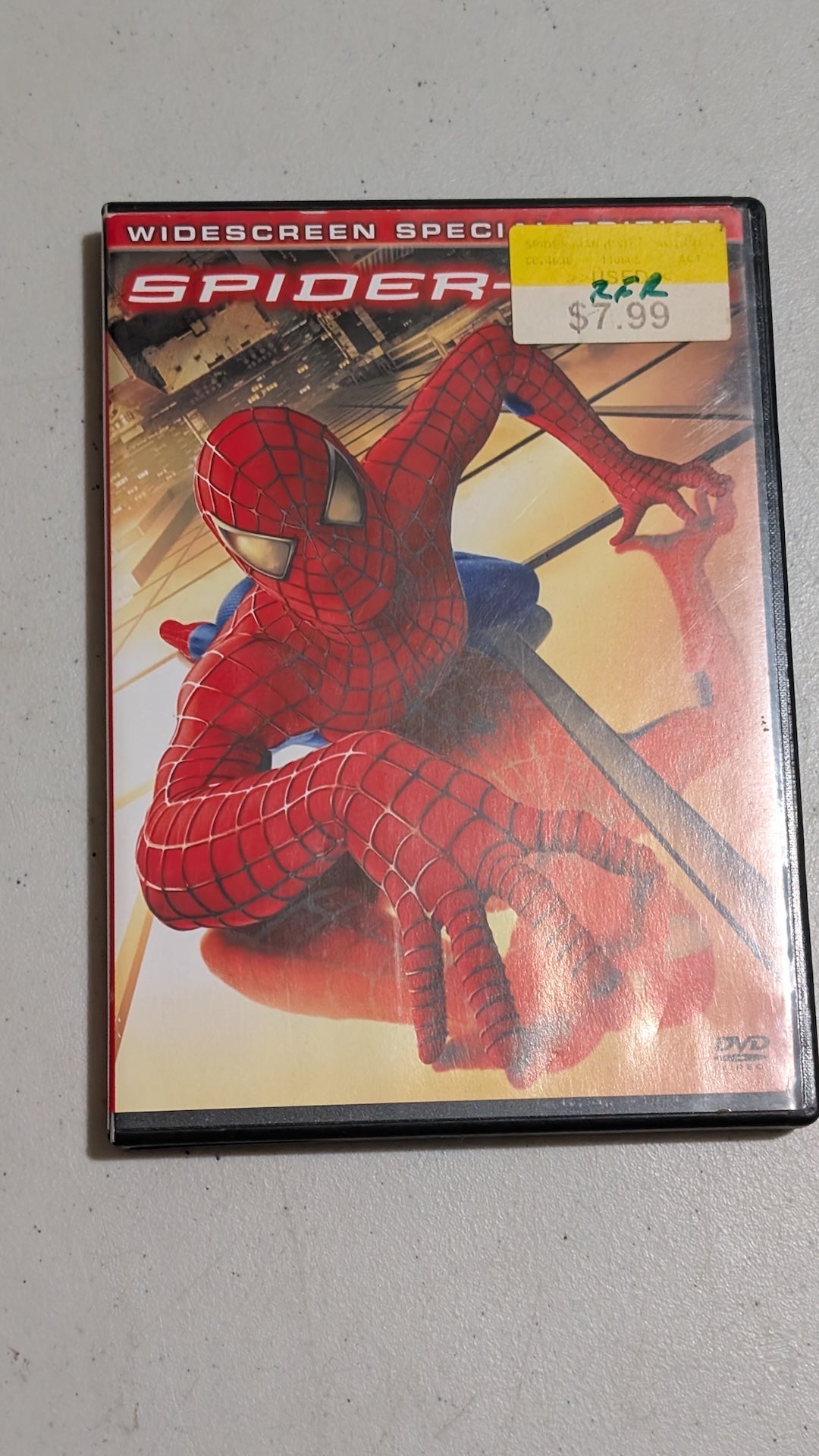 Spider-Man (DVD, 2002, PG-13) Tobey Maguire, Willem Dafoe, and Kirsten Dunst