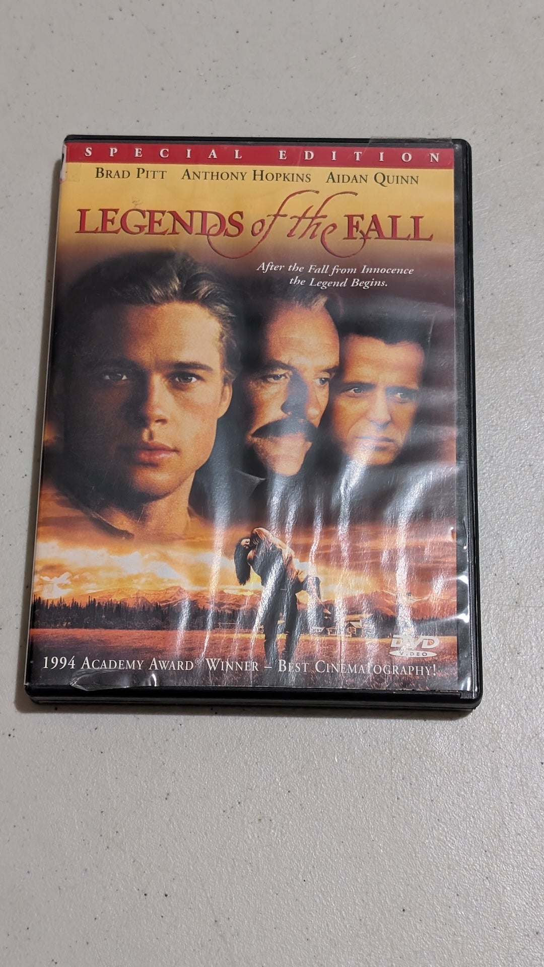 Legends of the Fall (DVD, 1994, R) Brad Pitt, Anthony Hopkins, Aidan Quinn