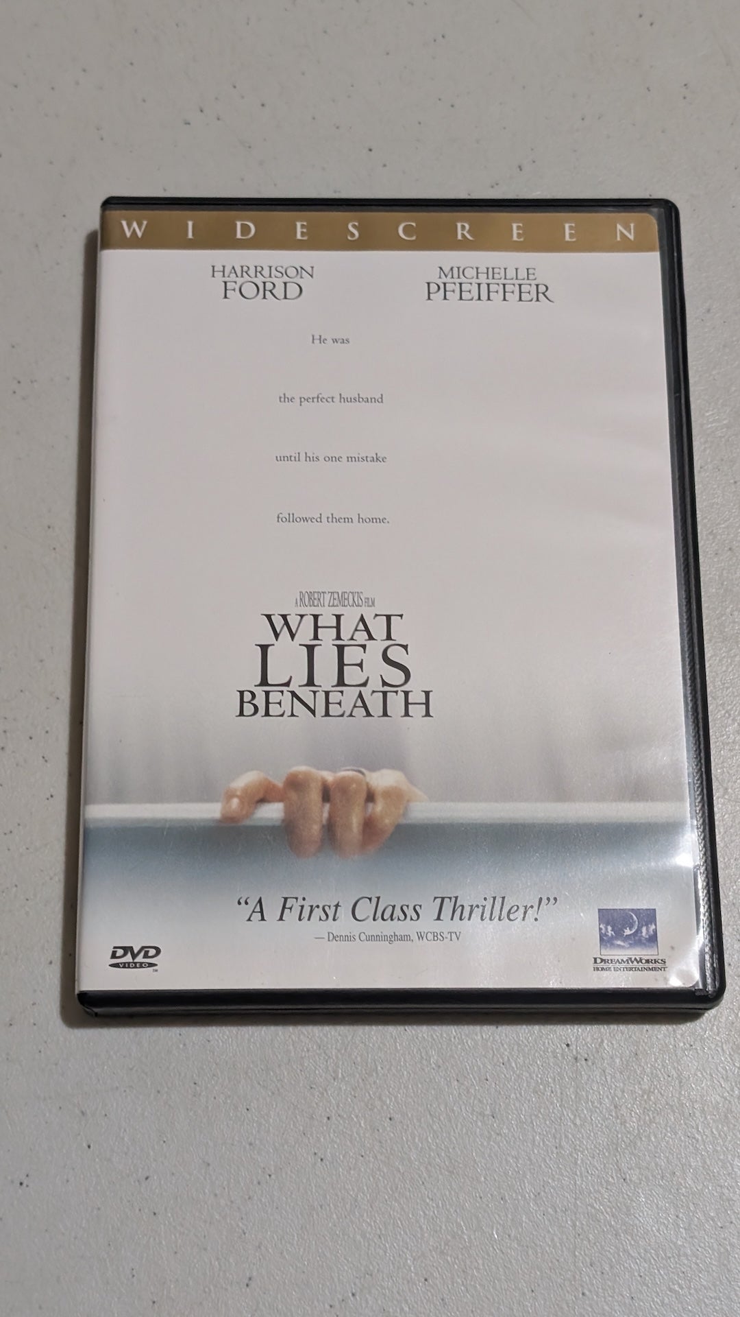 What Lies Beneath (DVD, 2000, PG-13) Harrison Ford, Michelle Pfeiffer, Diana Scarwid