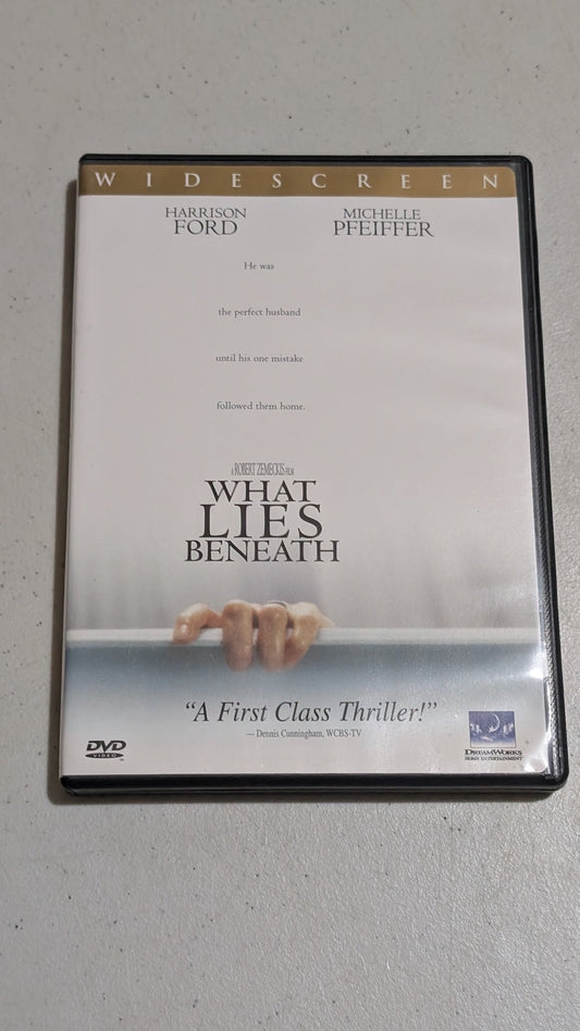 What Lies Beneath (DVD, 2000, PG-13) Harrison Ford, Michelle Pfeiffer, Diana Scarwid