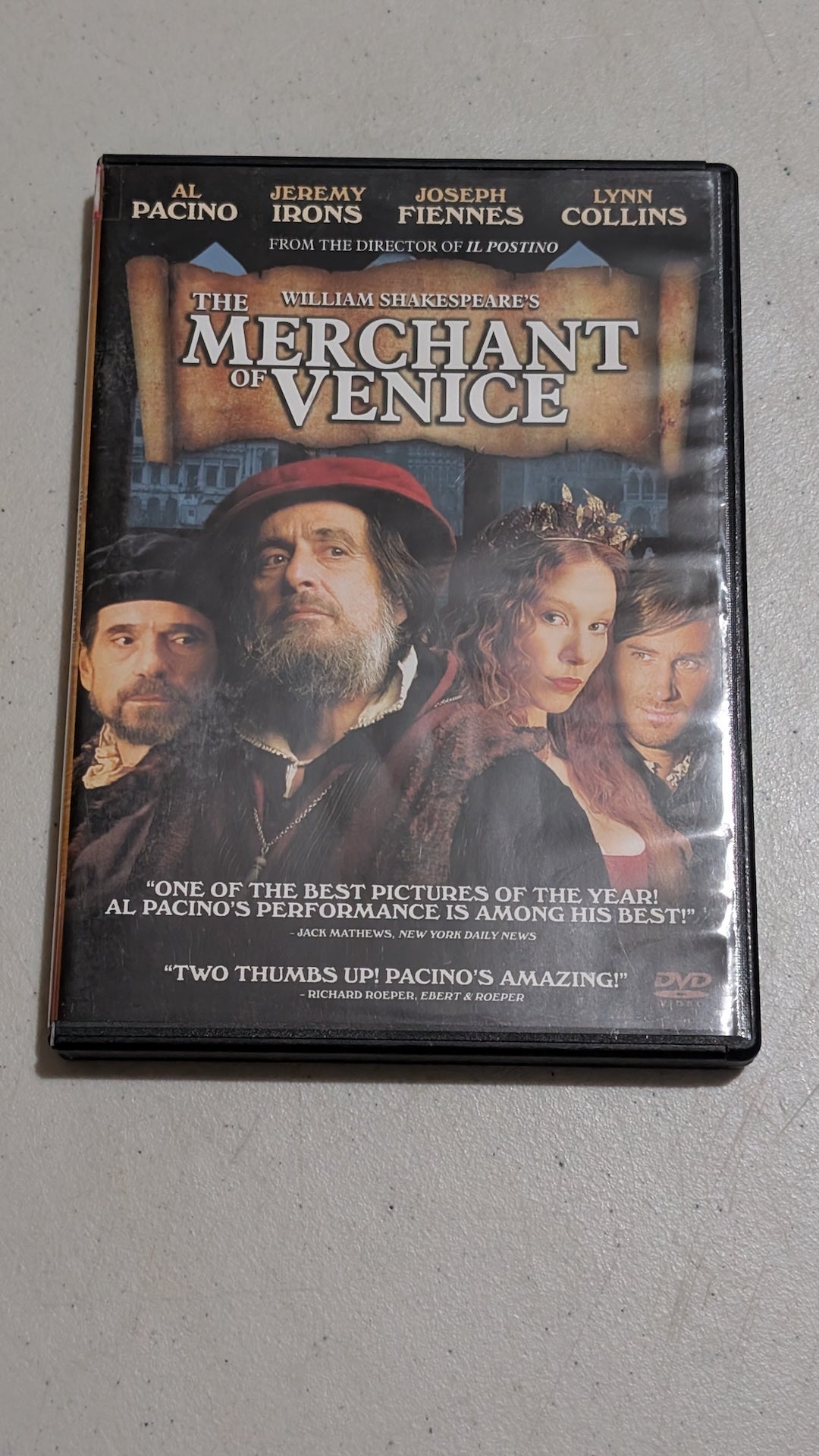 The Merchant of Venice (DVD, 2004, R) Al Pacino, Jeremy Irons, Joseph Fiennes