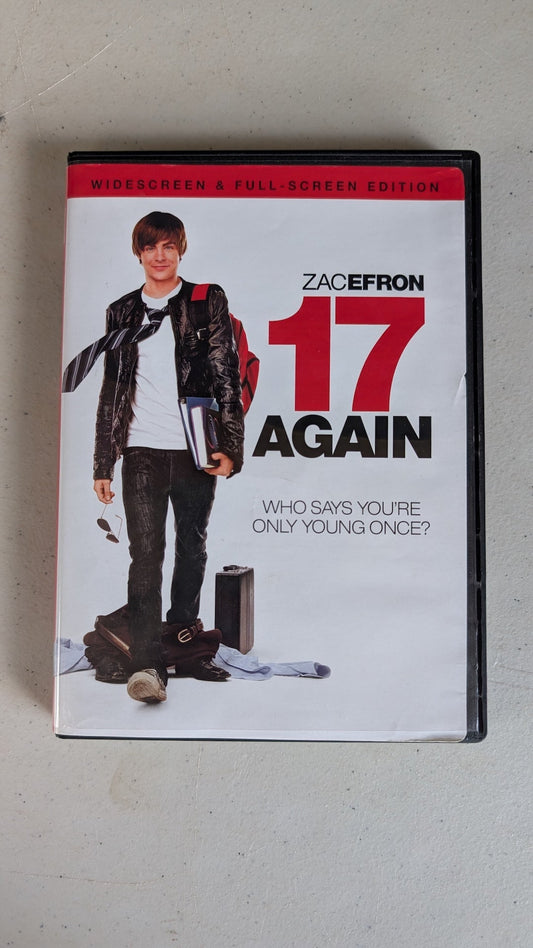 17 Again (DVD, 2009, PG-13) Zac Efron, Leslie Mann, Thomas Lennon