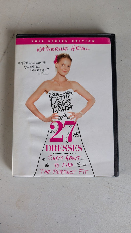 27 Dresses (DVD, 2008, PG-13) Katherine Heigl, James Marsden, Malin Akerman