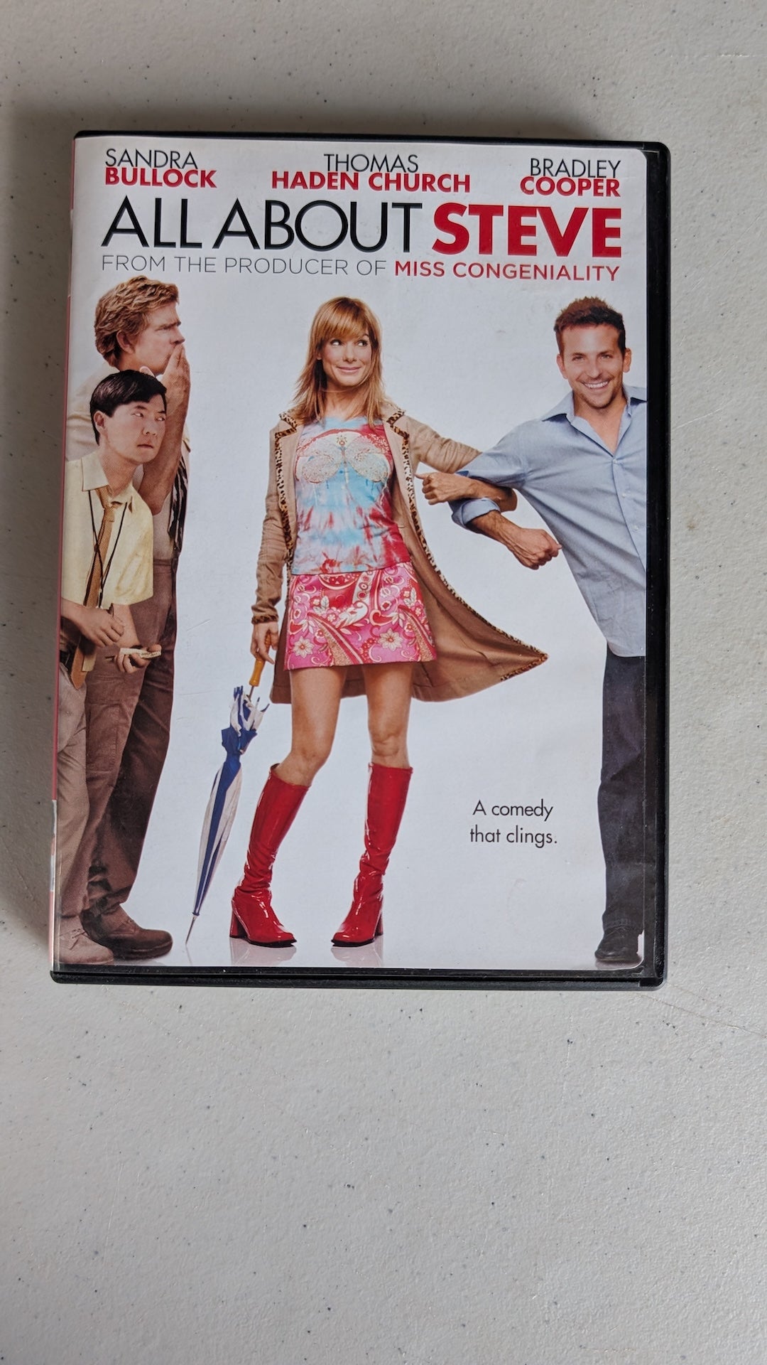 All About Steve (DVD, 2009, PG-13) Sandra Bullock, Bradley Cooper, Thomas Haden Church