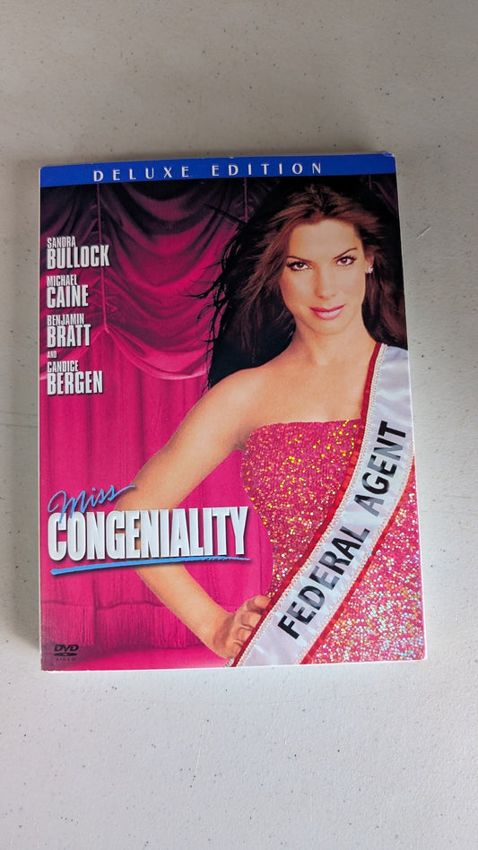 Miss Congeniality (DVD, 2000, PG-13) Sandra Bullock, Michael Caine, Benjamin Bratt