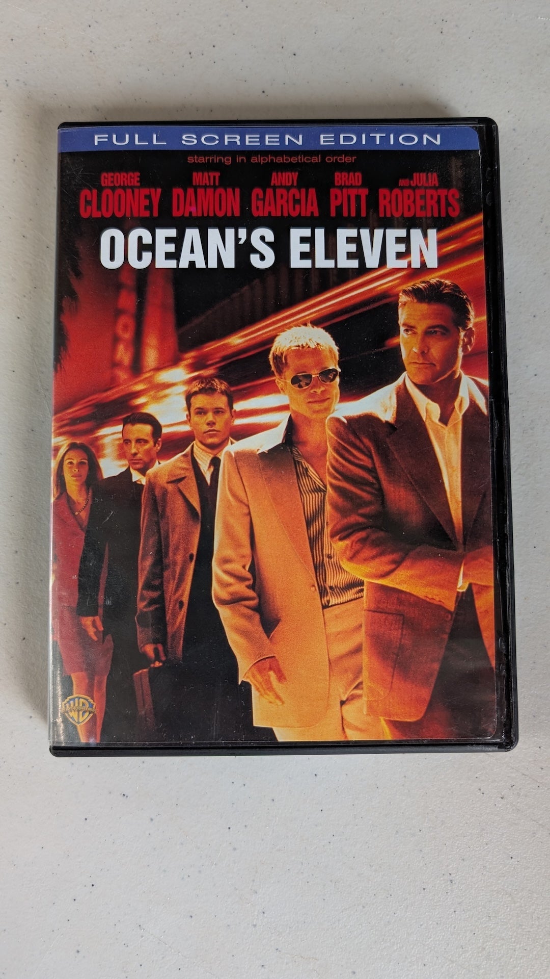 Ocean's Eleven (DVD, 2001, PG-13) George Clooney, Brad Pitt, Matt Damon