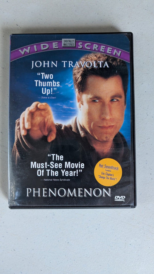 Phenomenon (DVD, 1996, PG) John Travolta, Kyra Sedgwick, Forest Whitaker