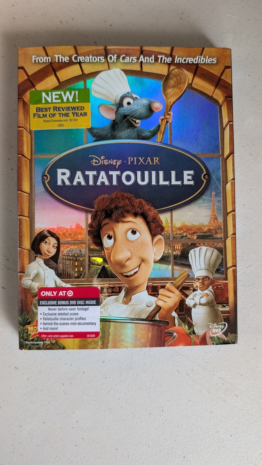 Ratatouille (DVD, 2007, G) Patton Oswalt, Lou Romano, Ian Holm