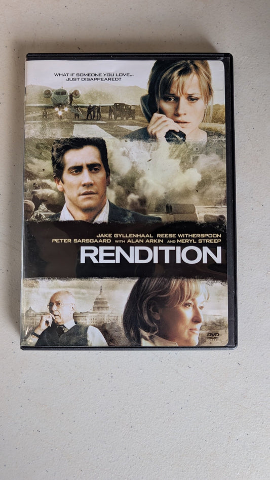 Rendition (DVD, 2007, R) Jake Gyllenhaal, Reese Witherspoon, Meryl Streep