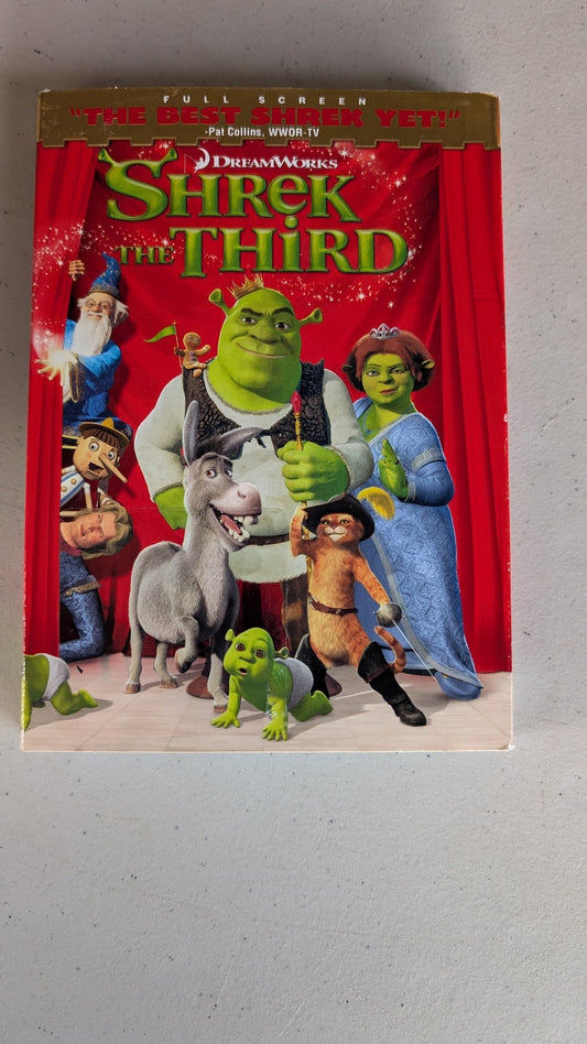 Shrek the Third (DVD, 2007, PG) Mike Myers, Eddie Murphy, Cameron Diaz