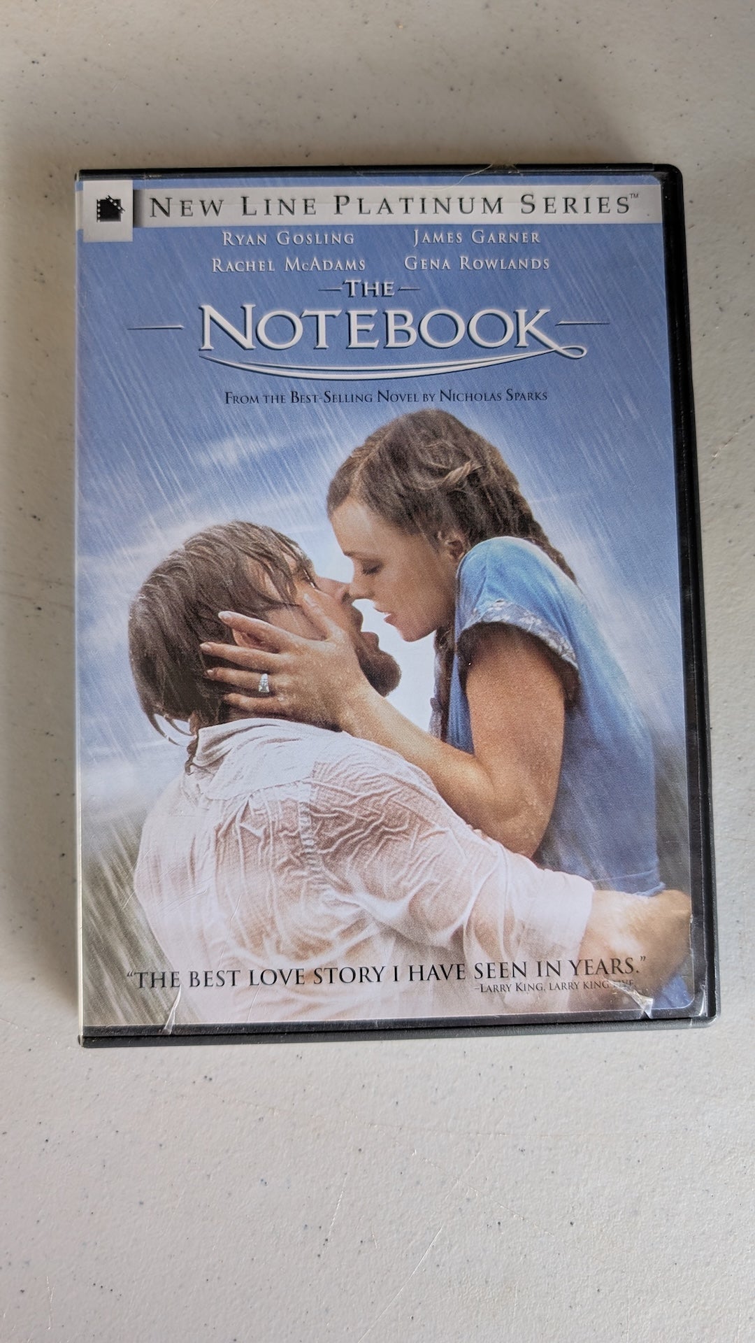 The Notebook (DVD, 2004, PG-13) Ryan Gosling, Rachel McAdams, James Garner