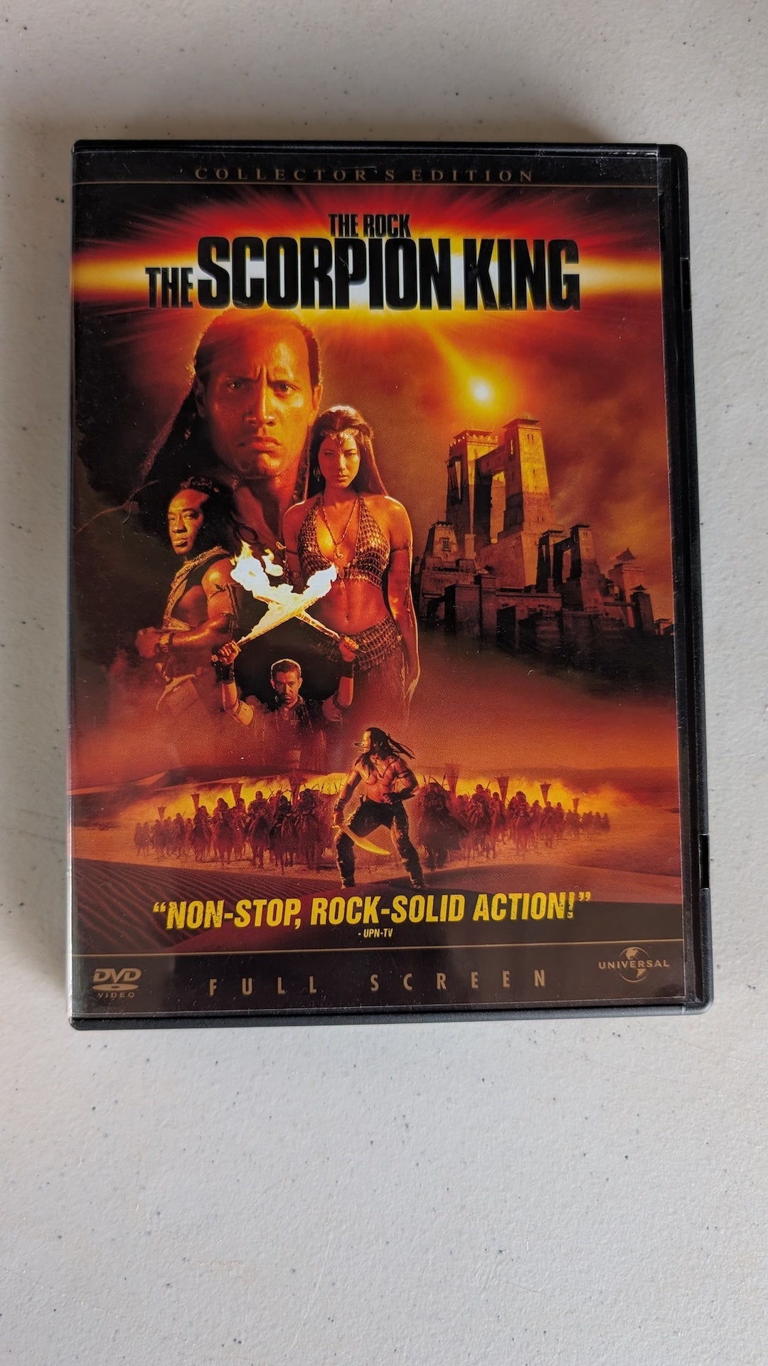The Scorpion King (DVD, 2002, PG-13) Dwayne 'The Rock' Johnson, Steven Brand, Kelly Hu