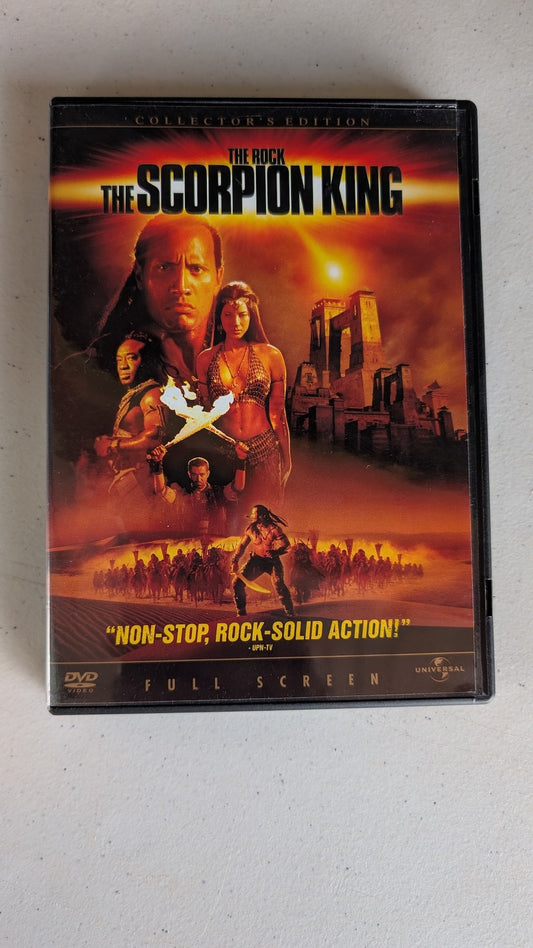 The Scorpion King (DVD, 2002, PG-13) Dwayne 'The Rock' Johnson, Steven Brand, Kelly Hu