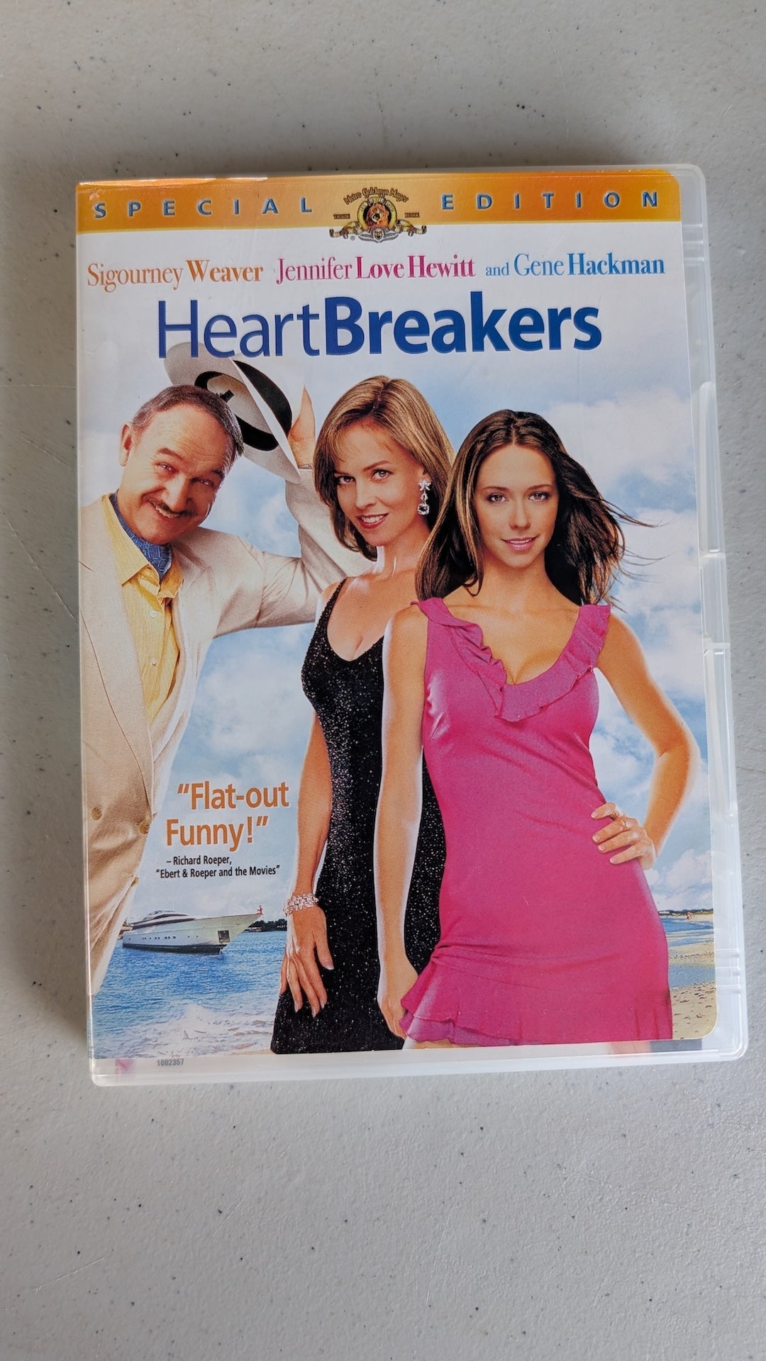 Heartbreakers (DVD, 2001, PG-13) Sigourney Weaver, Jennifer Love Hewitt, Gene Hackman