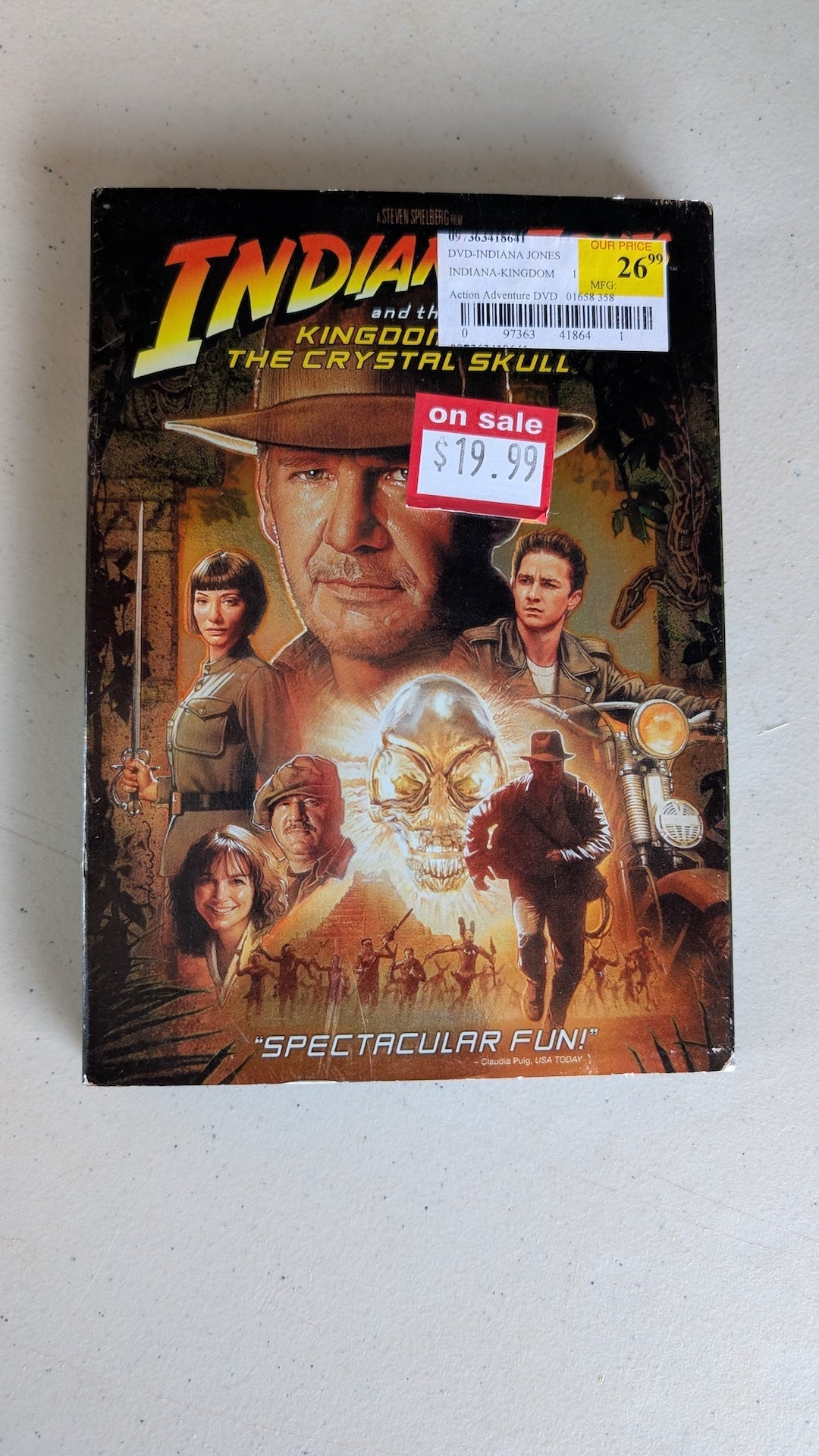 Indiana Jones and the Kingdom of the Crystal Skull (DVD, 2008, PG-13) Harrison Ford, Cate Blanchett, Shia LaBeouf
