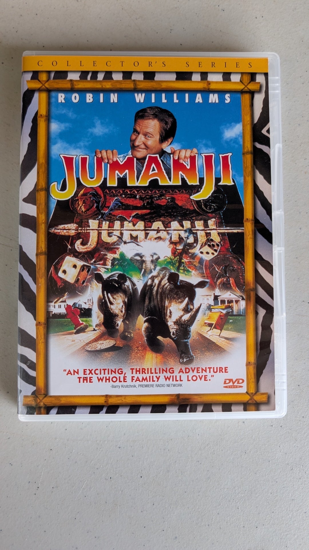 Jumanji (DVD, 1995, PG) Robin Williams, Bonnie Hunt, Kirsten Dunst