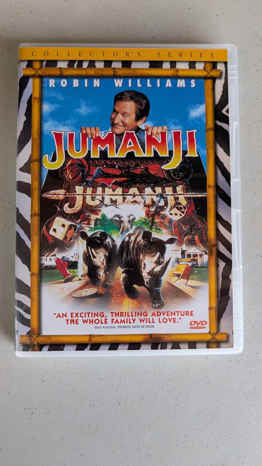 Jumanji (DVD, 1995, PG) Robin Williams, Bonnie Hunt, Kirsten Dunst