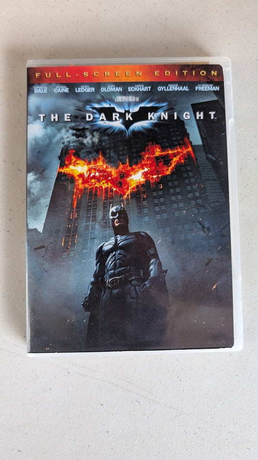 The Dark Knight (DVD, 2008, PG-13) Christian Bale, Heath Ledger, Aaron Eckhart
