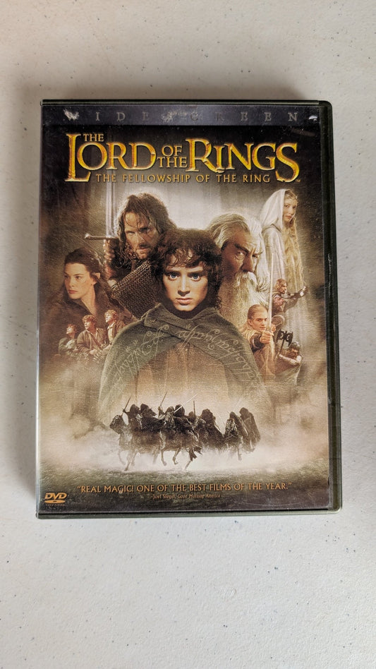 The Lord of the Rings: The Fellowship of the Ring (DVD, 2001, PG-13) Elijah Wood, Ian McKellen, Orlando Bloom