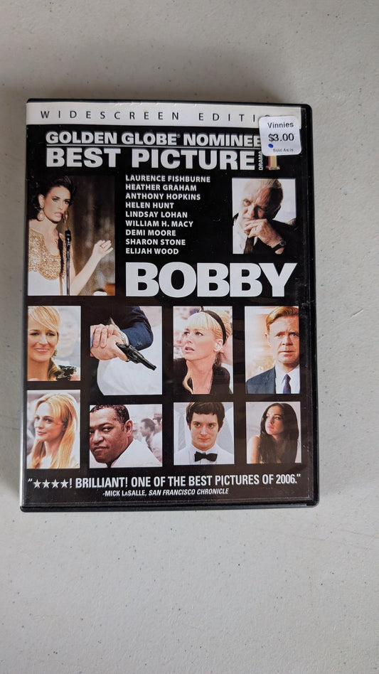 Bobby (DVD, 2006, R) Anthony Hopkins, Demi Moore, Sharon Stone