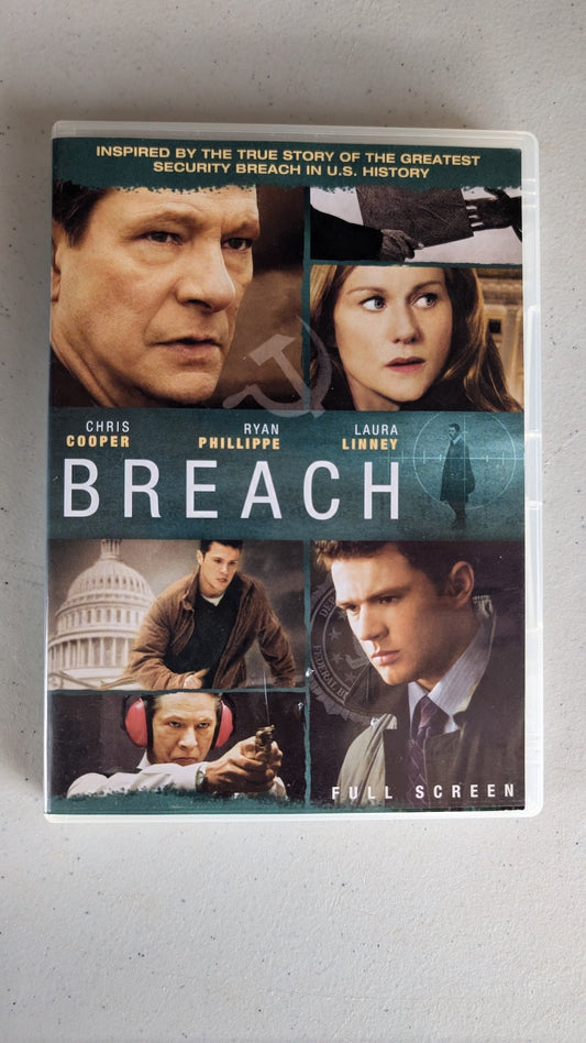 Breach (DVD, 2007, PG-13) Chris Cooper, Ryan Phillippe, Laura Linney