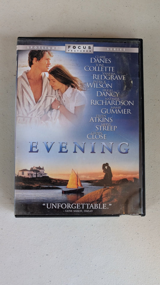 Evening (DVD, 2007, PG-13) Claire Danes, Toni Collette, Vanessa Redgrave