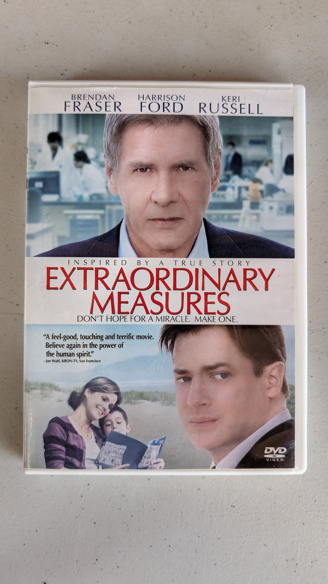 Extraordinary Measures (DVD, 2010, PG) Brendan Fraser, Harrison Ford, Keri Russell