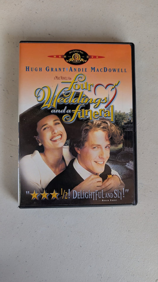 Four Weddings and a Funeral (DVD, 1994, R) Hugh Grant, Andie MacDowell