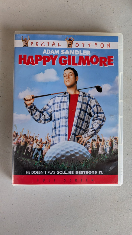 Happy Gilmore (DVD, 1996, PG-13) Adam Sandler, Christopher McDonald, Julie Bowen