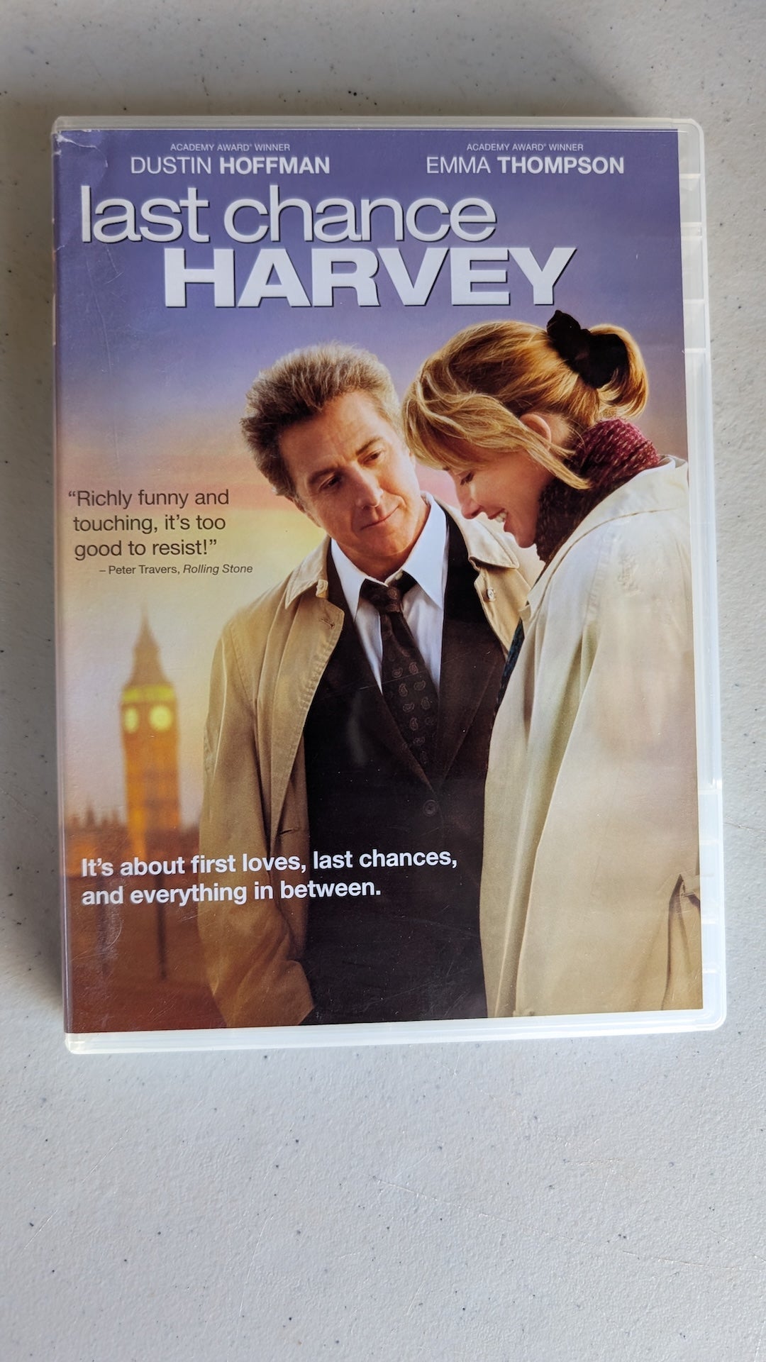 Last Chance Harvey (DVD, 2008, PG-13) Dustin Hoffman, Emma Thompson, Kathy Baker