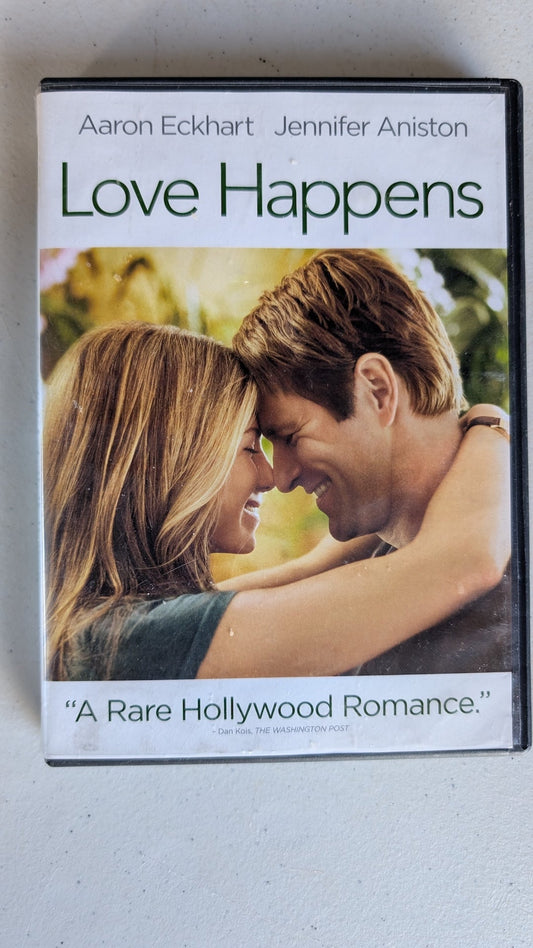 Love Happens (DVD, 2009, PG-13) Aaron Eckhart, Jennifer Aniston