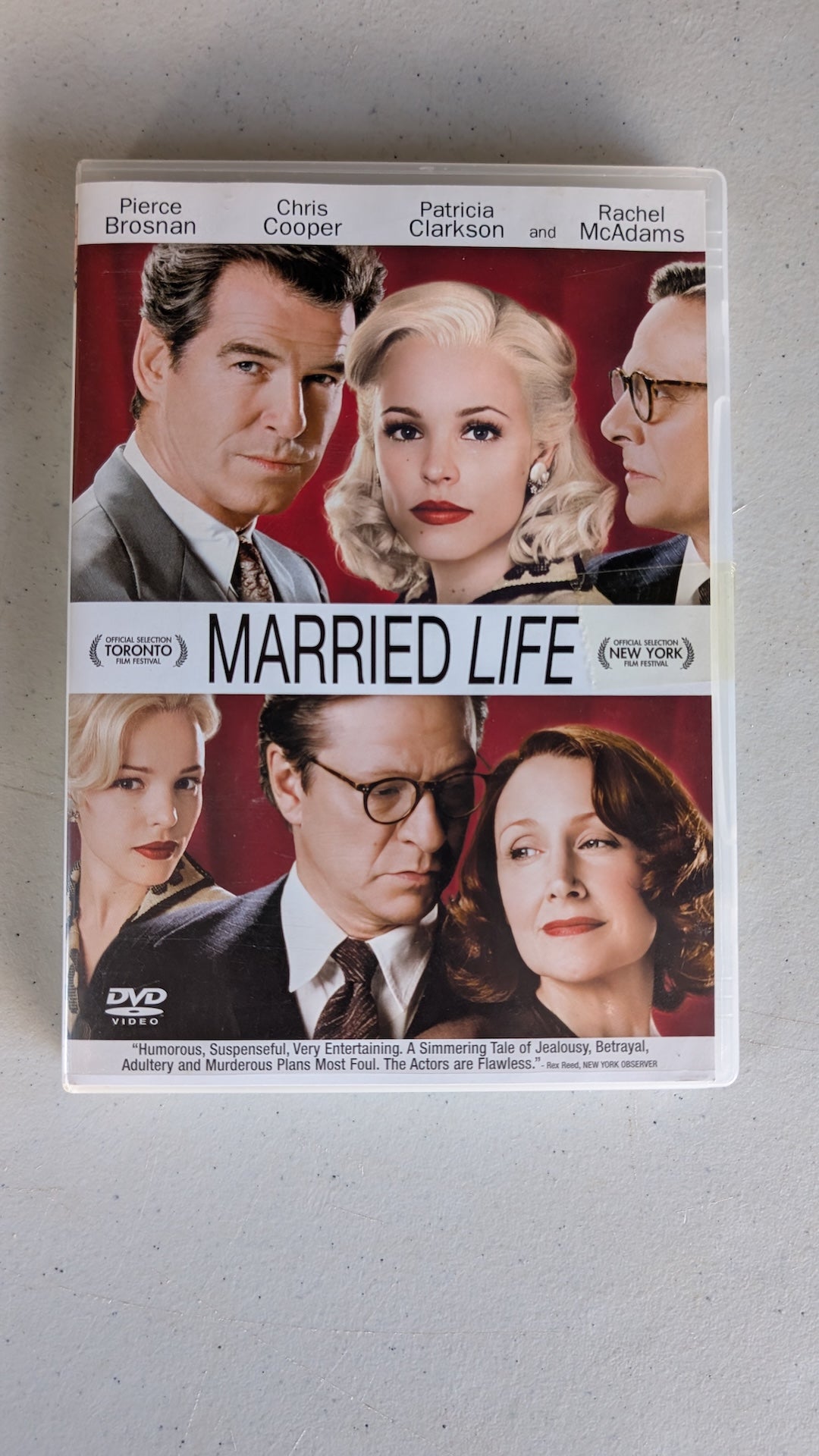 Married Life (DVD, 2007, PG-13) Pierce Brosnan, Chris Cooper, Patricia Clarkson