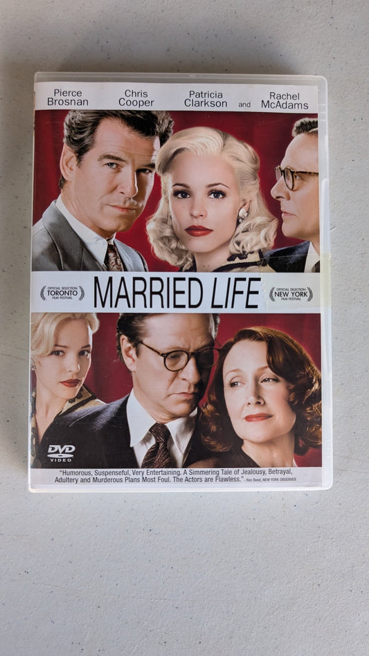 Married Life (DVD, 2007, PG-13) Pierce Brosnan, Chris Cooper, Patricia Clarkson
