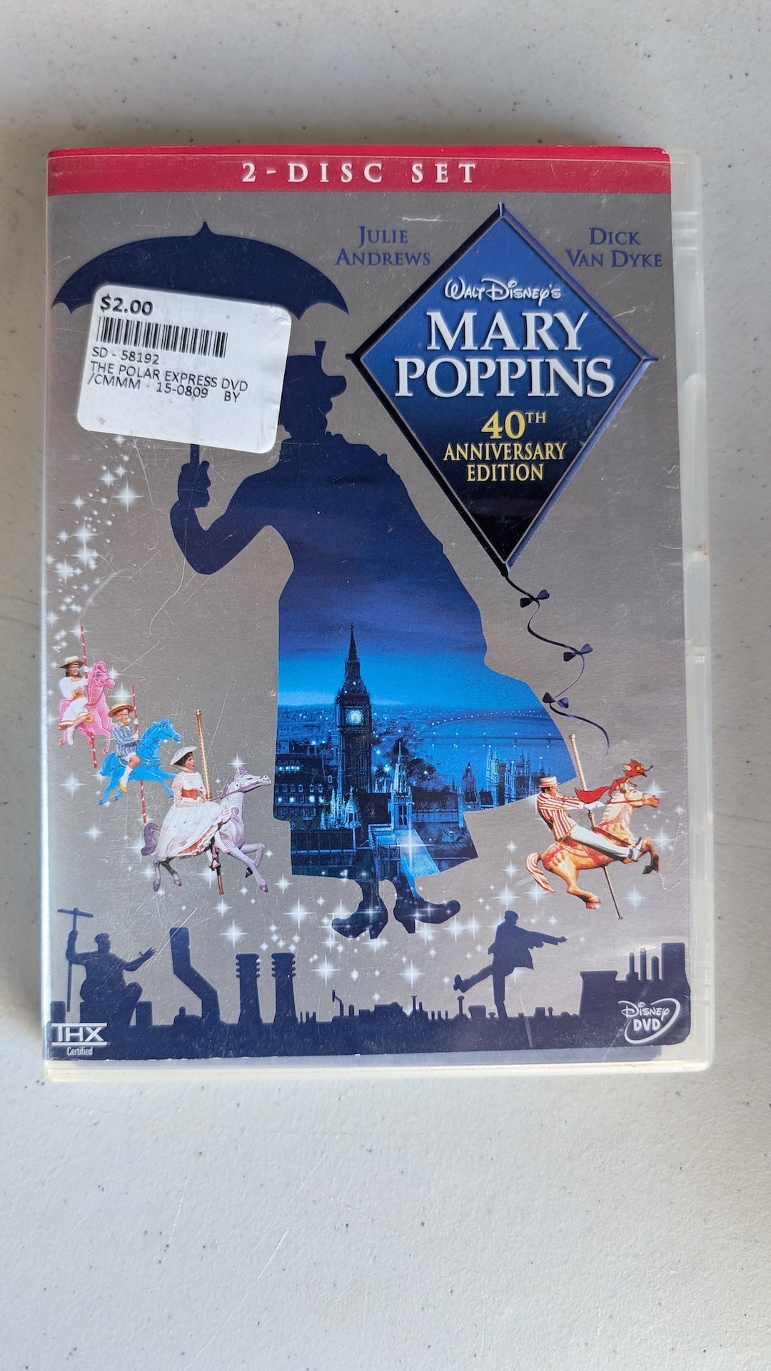 Mary Poppins (DVD, 1964, G) Julie Andrews, Dick Van Dyke