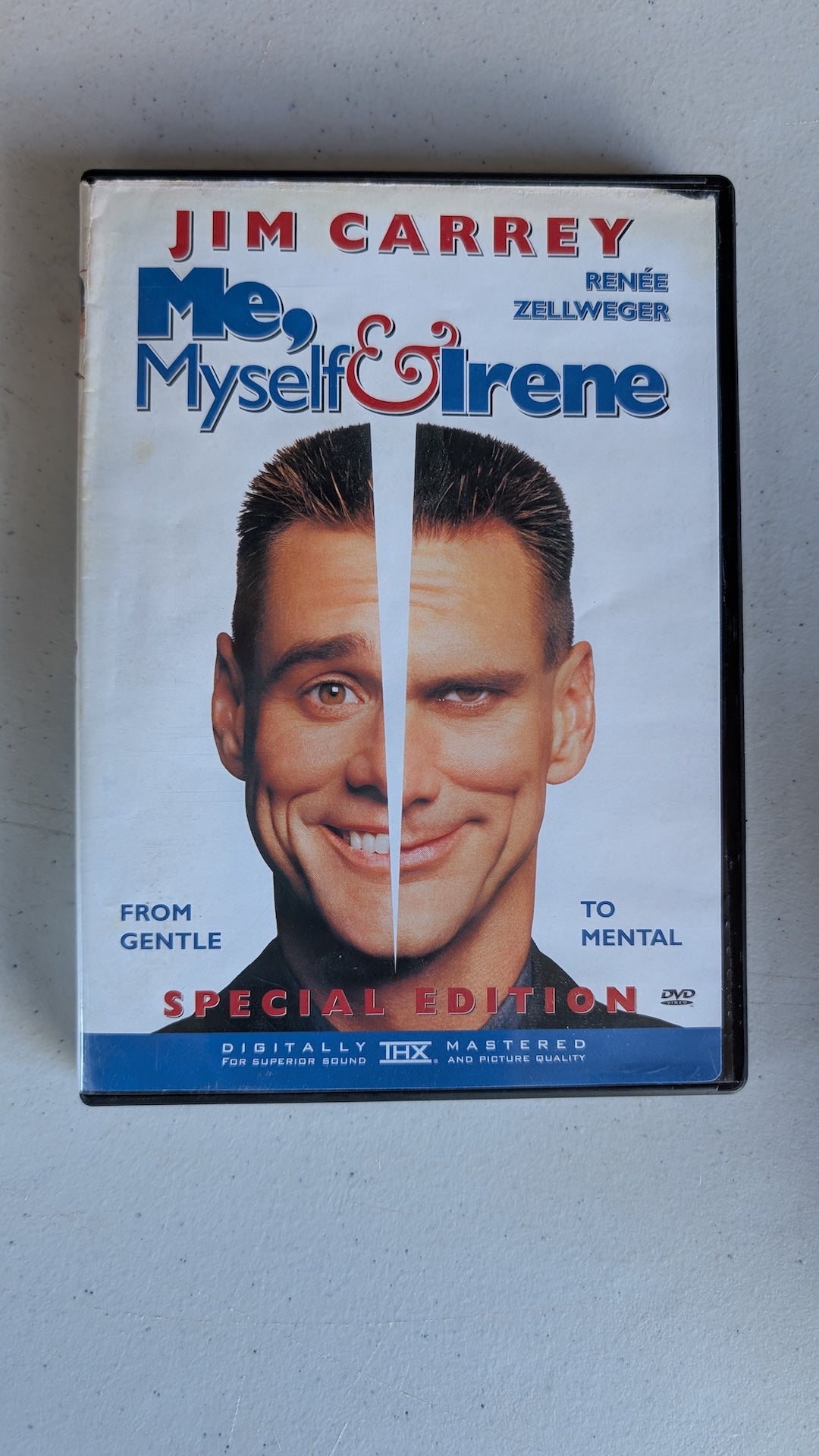Me, Myself & Irene (DVD, 2000, R) Jim Carrey, RenÃ©e Zellweger