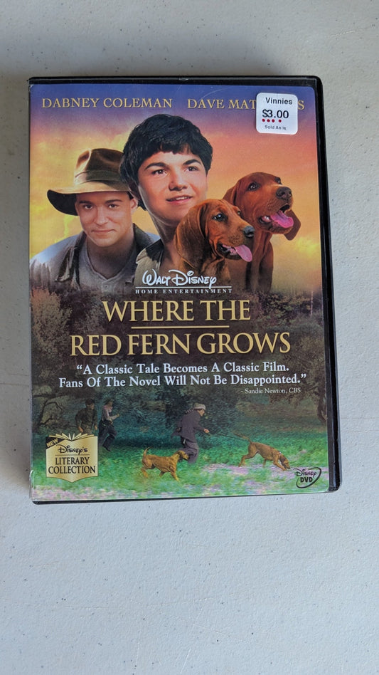 Where the Red Fern Grows (DVD, 2003, G) Dabney Coleman, Dave Matthews