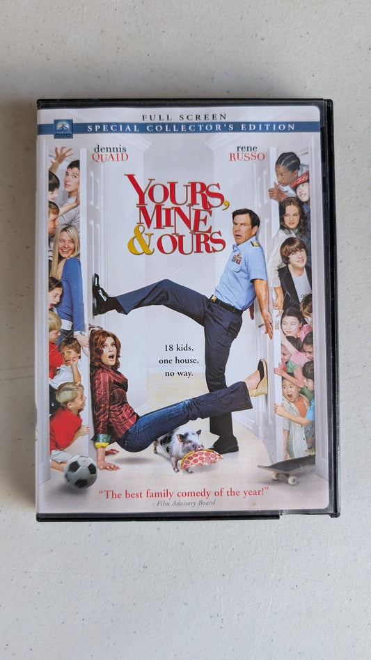 Yours, Mine & Ours (DVD, 2005, PG) Dennis Quaid, Rene Russo