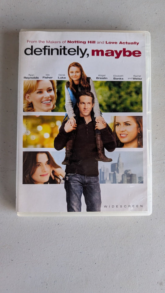 Definitely, Maybe (DVD, 2008, PG-13) Ryan Reynolds, Isla Fisher, Abigail Breslin