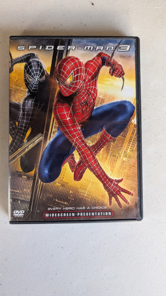 Spider-Man 3 (DVD, 2007, PG-13) Tobey Maguire, Kirsten Dunst, James Franco