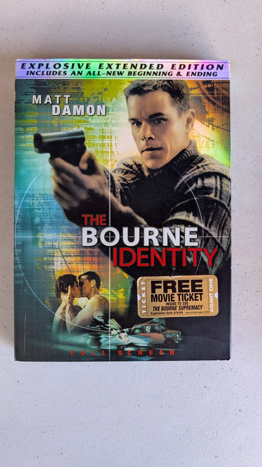The Bourne Identity (DVD, 2002, PG-13) Matt Damon, Franka Potente, Chris Cooper