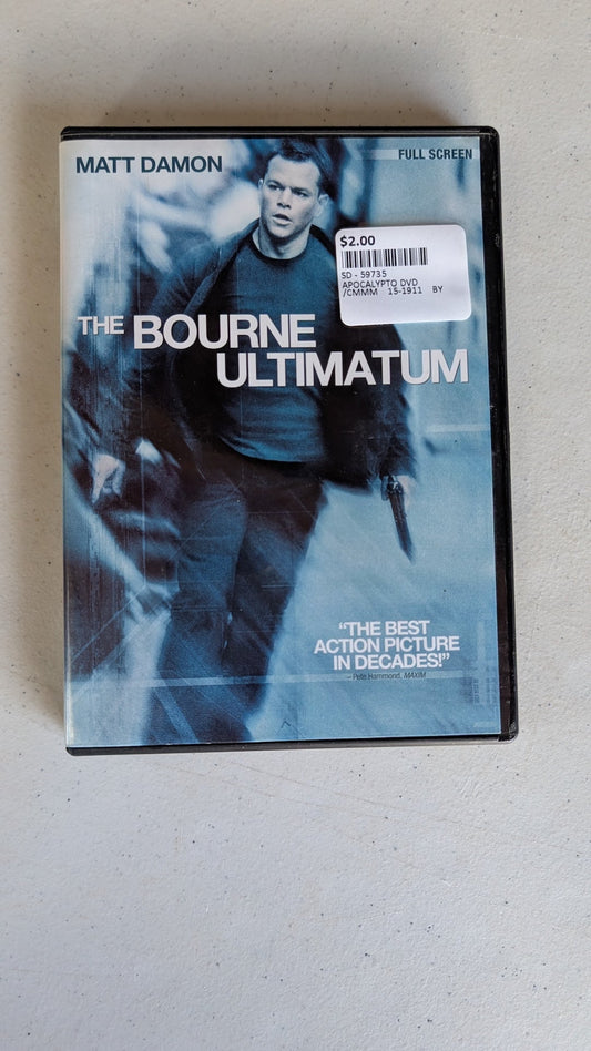The Bourne Ultimatum (DVD, 2007, PG-13) Matt Damon, Julia Stiles, David Strathairn