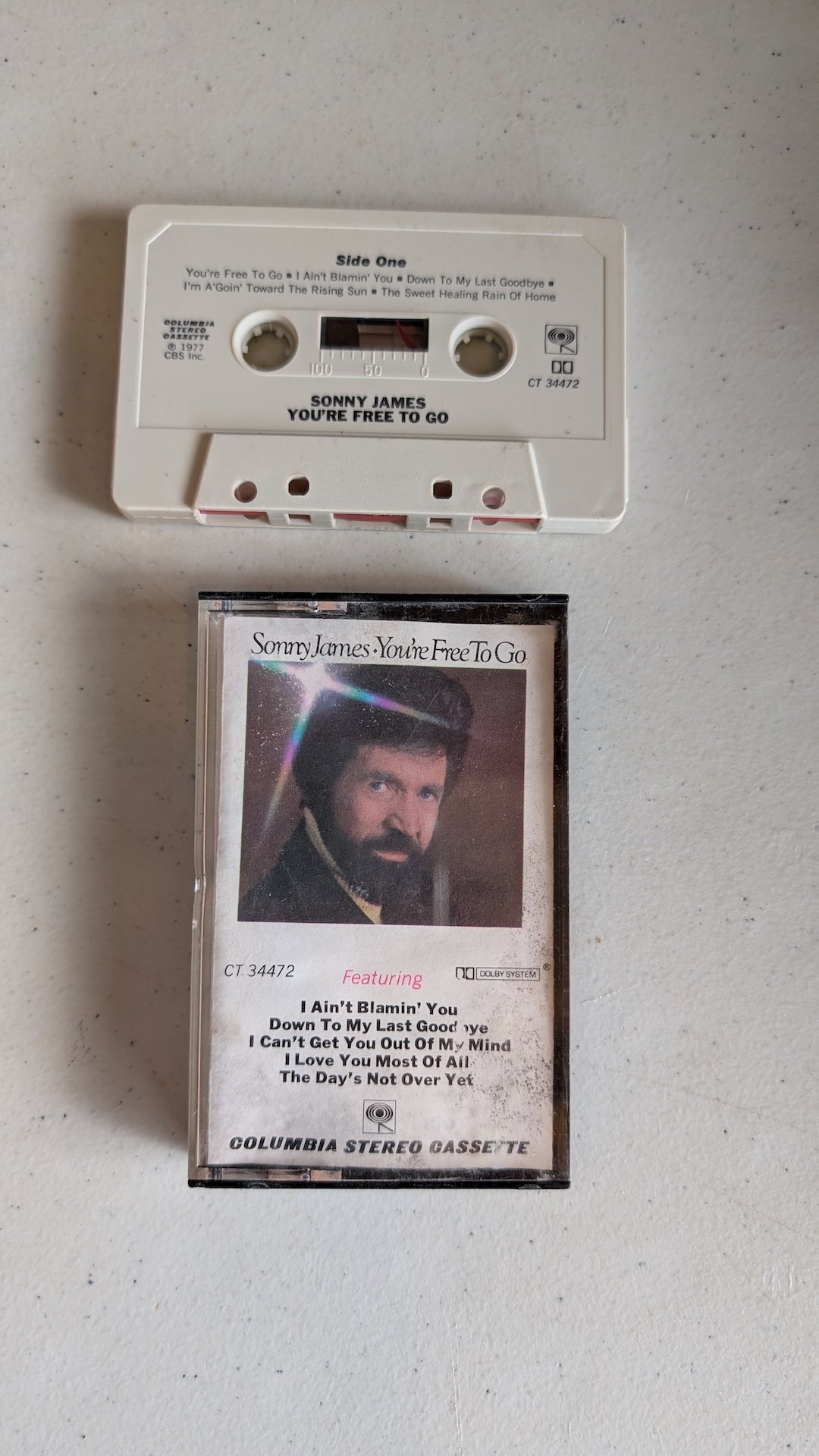 Sonny James - You're Free To Go (Country, Cassette Tape, 1977)