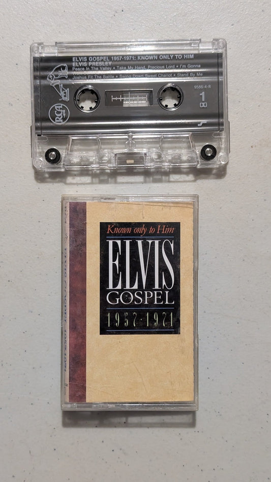 Elvis Presley - Known only to Him: Elvis Gospel 1957-1971 (Gospel, Cassette Tape, 1989)